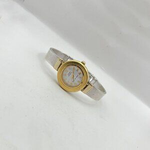 Anne Klein Watch 2 Tone 10/2451-3-5 WR 100ft White Dial 26mm